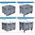 Industry Rolling Plastic Pallet Container Trolley with 5 wheels
